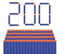 LAIVIYA Balas Nerf, 200PCS Dardos Nerf, 7.2cm Balas Pistola Juguete ParaNerf Series Blasters, Dardos Espuma Recarga, NerfDarts para Blaster, Regalo De Fiesta (Azul)