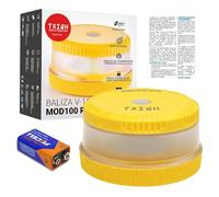 LAIVIYA Baliza V16 Homologada DGT 3.0, Luces Emergencia Coche DGT, Ndice de Protección IP54, NB-IOT con Funcionalidad de Geolocalización, Base Imantada (1 PC)