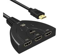 LAIVIYA HDMI Splitter, 4K 30Hz AdaptadorHDMI, DistribuidorHDMI 3 Salidas, HDMI Switch, Adaptador DobleHDMI para Hdtv/Ps3/4/5/Apple TV/Fire Stick/BLU-Ray DVD-Player Selectores de Audio y Vídeo