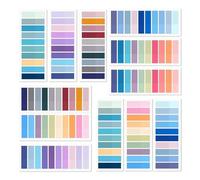 LAIVIYA Marcador Autoadhesivo Multicolor, 2400PCS Marcapaginas Adhesivos, Translúcido Y Colorido, Adecuadas Para Archivar Documentos, Libros, Notas, Estudiantes