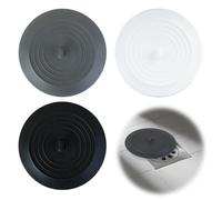 LAIVIYA Tapon Ducha Olores, 3PCS Tapa Desague Ducha, Tapón de Silicona Universal Para el Desagüe de la Bañera, 15 Cm de Diámetro, Tapon Bañera Para Agujeros de Desagüe de Hasta 120mm Negro Blanco Gris