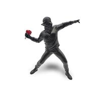 LAIX Banksy - Escultura de rabia, el lanzador de flores, 21,5 cm, un complemento exclusivo para coleccionistas y entusiastas del arte urbano, arte urbano y pop art