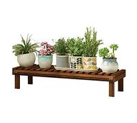 LAIYUTING Soportes De Madera para Plantas Estantería para Macetas De Madera Escalera para Flores Exterior Interior Decoración Jardín Balcón (Color : Brown, Size : 78x25x15cm)