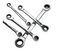 LAJHDCG Juego de llaves de trinquete de doble cabeza reversibles: llaves combinadas de cromo vanadio de 6-27 mm for reparaciones de automóviles(9-11)