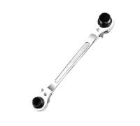 LAJHDCG Juego de llaves de trinquete de hueso de perro 4 en 1, automáticas de doble cara, de acero ajustable, multifuncionales, for facilitar el trabajo(Silver,17 * 19-22 * 24)