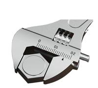 LAJHDCG Llave ajustable de gran apertura con mango largo, llave Universal de abrazadera, herramientas de reparación manual de taller mecánico de acero al carbono(Short handle)