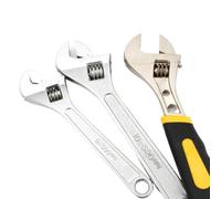 LAJHDCG Llave ajustable de gran apertura, llave deslizante de ángulo ajustable, herramientas for el hogar de 6-8-10-12-15 pulgadas(15 inch steel handle)