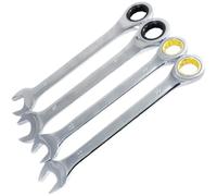 LAJHDCG Llave de carraca cromada negra y dorada de doble propósito M6-M32(M20*245(Black))