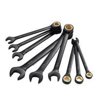 LAJHDCG Llave de trinquete antideslizante Llave de trinquete negra construida en Cr-V de 6-32 mm y 72 dientes(6mm)