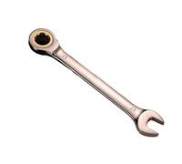 LAJHDCG Llave inglesa de 6-22mm, llaves de trinquete doradas flexibles, llaves dinamométricas universales for herramientas for reparación de motocicletas, herramienta manual métrica(17mm)