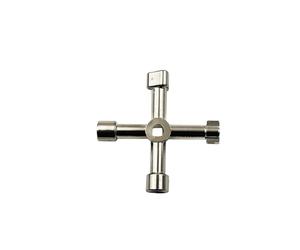 LAJHDCG Llave multifunción for interruptor cruzado de electricista, fontanero, llave triangular cuadrada Universal for radiador de purga de tren de Gas (4 en 1)(Square hole 5pcs)