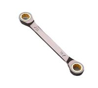 LAJHDCG Llave Torx de doble uso, 6MM-27MM, llave de trinquete de flor de ciruelo de doble dirección, Universal for herramientas de reparación de automóviles(19x22mm)