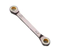 LAJHDCG Llave Torx de doble uso, 6MM-27MM, llave de trinquete de flor de ciruelo de doble dirección, Universal for herramientas de reparación de automóviles(24x27mm)