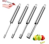 LAJUP 4 tamaños Herramienta para Quitar el corazón de la Fruta,4PCS Descorazonador de Manzana,Descorazonador de Frutas Multifunción, Juego de descorazonador de Frutas