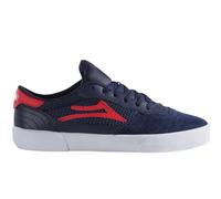 Lakai Cambridge Zapatos Skateboarding Hombre Corte Bajo - Gamuza Azul Marino/Rojo, 42.5 EU