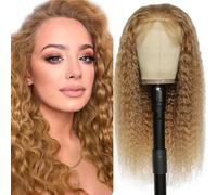 Lakaisa Peluca de pelo humano de onda profunda 4 x 4, peluca de pelo humano con encaje frontal Wear and Go Glueless 100% sin procesar brasileño Remy Hair Peluca de pelo humano para mujer 30 pulgadas