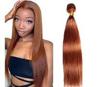 Lakaisa Straight Human Hair Bundles Blonde Human Hair Extensions Paquete de Cabello Humano Sew in Hair Cabello Natural Humano Single Bundle Real Hair Low Shedding for Woman 16 Inch