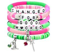 lakayfimily Pulsera de la amistad, varita mágica y sombrero de bruja, regalo de joyería para fanáticos, decoración de vestidos de fiesta, accesorios de disfraz, Talla única, Poliéster, No es una