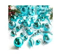 (Lake Blue) 30pcs Merry Christmas Tree Ornaments Baubles Festival Xmas Party Decor NIUNIU