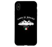 Lake Braies Italy Pragser Wildsee Bandera italiana del Tirol del Sur Carcasa para iPhone XS Max