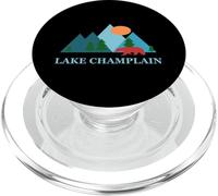 Lake Champlain Nature Art Vacation Design PopSockets PopGrip para MagSafe