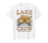 Lake Crew Beavers Most Likely To Go with The Flow Summer Camiseta
