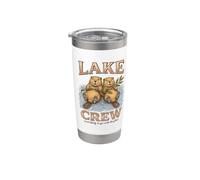 Lake Crew Beavers Most Likely To Go With The Flow Summer Vaso térmico de acero inoxidable de doble pared