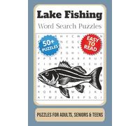 Lake Fishing Word Search Puzzle Book: Word Searches with Easy to Read Print about Lake Fishing, Boats, Bass, and More | 6x9 inches, 110 pages | 50+ ... … Gift for Vacations, Holidays and Free Times
