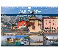 Lake Garda Mediterranean oasis in Northern Italy (Wall Calendar 2026 DIN A4 landscape), CALVENDO 12 Month Wall Calendar: The jewel of Italian lakes ... fishing villages and majestic mountains.