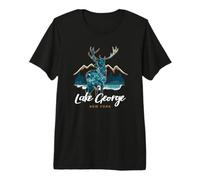 Lake George New York USA Elk Mountains - Recuerdo novedoso Camiseta Premium