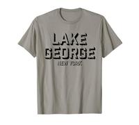 Lake George Nueva York - Lake George NY Block Camiseta