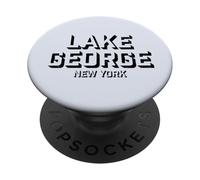 Lake George Nueva York - Lake George NY Block PopSockets PopGrip Adhesivo