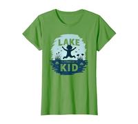 Lake Kid: Alegre Aventura de Verano Camiseta, Mujer, Hierba, M