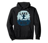 Lake Kid: Alegre Aventura de Verano Sudadera con Capucha, Unisex para Adultos, Negro, XL