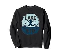 Lake Kid: Alegre Aventura de Verano Sudadera, Unisex para Adultos, Negro, M