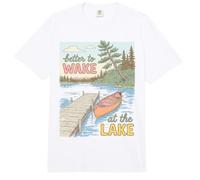 Lake Life Better To Wake At The Lake Cabin Lover Comfort Colors Adult Heavyweight T-Shirt