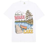 Lake Life Better To Wake At The Lake Cabin Lover Comfort Colors Adult Heavyweight T-Shirt