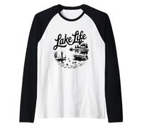 Lake Life Ducks Nuevos navegantes al Aire Libre Campistas y Amantes de la Naturaleza Camiseta Manga Raglan