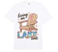 Lake Life Living On Lake Time Lakeside Summer Cabin Vacation Comfort Colors Adult Heavyweight T-Shirt