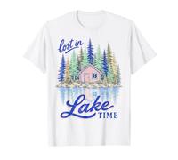 Lake Life Lost In Lake Time Cabin Lakeside Retreat Camiseta