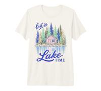 Lake Life Lost In Lake Time Cabin Lakeside Retreat Camiseta Premium