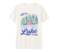 Lake Life Lost In Lake Time Cabin Lakeside Retreat Camiseta Premium