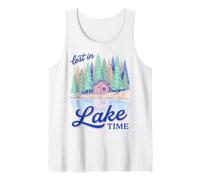 Lake Life Lost In Lake Time Cabin Lakeside Retreat Camiseta sin Mangas