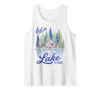 Lake Life Lost In Lake Time Cabin Lakeside Retreat Camiseta sin Mangas
