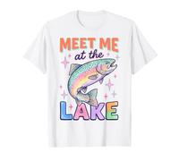 Lake Life Meet Me At The Lake Trout Fishing Summer Lover Camiseta
