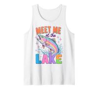 Lake Life Meet Me At The Lake Trout Fishing Summer Lover Camiseta sin Mangas