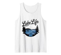 Lake Life Vibes Fun Navegantes al aire libre Campistas y amantes de la naturaleza Camiseta sin Mangas