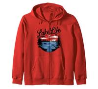 Lake Life Vibes Fun Navegantes al aire libre Campistas y amantes de la naturaleza Sudadera con Capucha