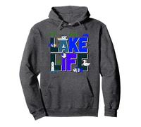 Lake Life Vibes Nuevos navegantes al aire libre Campistas y amantes de la naturaleza Sudadera con Capucha