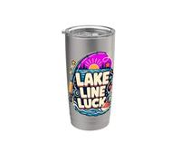LAKE LINE LUCK Pesca En Lago Vaso térmico de acero inoxidable de doble pared